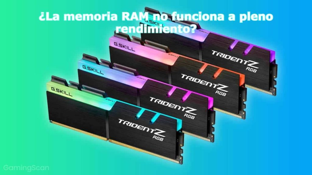 La memoria RAM no funciona a pleno rendimiento (1)